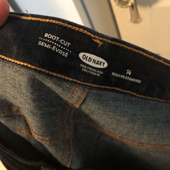 Old Navy boot cut jeans size 14 regular - Picture 7 of 8
